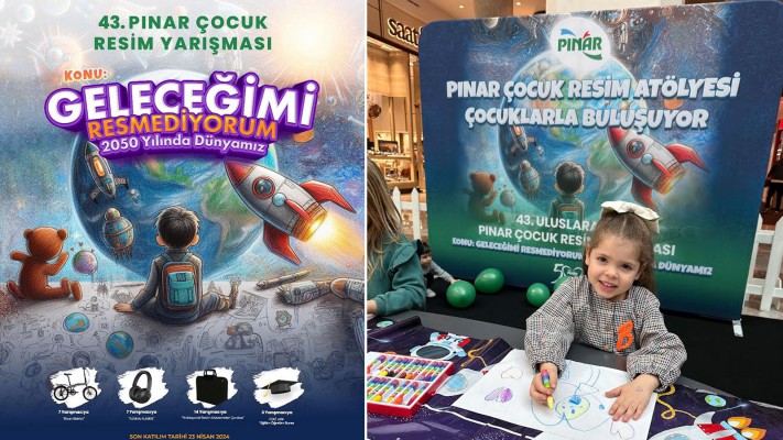 Pınar Çocuk Resim Yarışması'na başvurular sürüyor