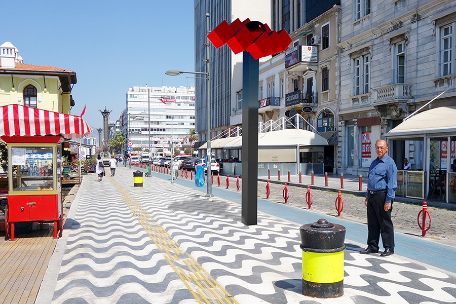 Heykeltıraş Bihrat Mavitan, şehit gazeteci Hasan Tahsin/Osman Nevres’i anan, anla­tan bir simgenin, işaretin yer alması düşüncesini somutladı.